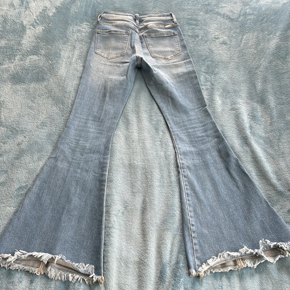 KanCan Flare High Rise Front Seam Jeans - Size 24 - Picture 6 of 7